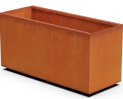 Plantercraft Corten Steel Planter Rectangle Natural 40″x16″x20