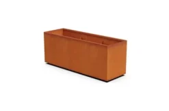 Plantercraft Corten Steel Rectangle Planter Brown 60″ x 20″ x 24