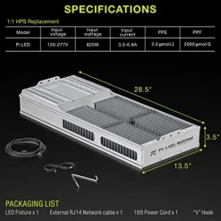Platinum Horticulture Pi π 820W LED Grow Light Full Spectrum White