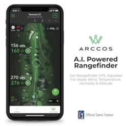 PlayBetter Arccos Smart Sensors (Gen3+) & Arccos Link Pro Gift Box Bundle – Set of 14 Golf Shot Tracker System, A.I. GPS Rangefinder – Includes PlayBetter Portable Charger, Wall Adapter & Hard Case, Gift Box with Arccos Link Pro