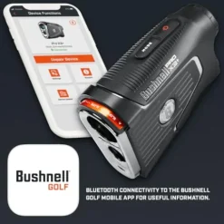 PlayBetter Bushnell Golf Pro X3+ Plus Golf Laser Rangefinder Bundle – Slope-Switch, Dual Display, PinSeeker with Visual JOLT, Accurate Readings – Includes PlayBetter Microfiber Towel & Extra Battery Rangefinder Bundle