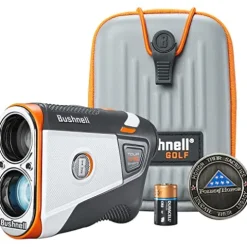 PlayBetter Bushnell Tour V6 Shift Golf Rangefinder with Slope – PinSeeker, Visual JOLT, BITE Mount – Shift (Slope)