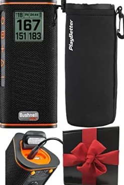 PlayBetter Bushnell Wingman View Golf Speaker Red