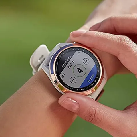 PlayBetter Garmin Approach S42 Women’s Golf GPS Watch Rose Gold/Light Sand