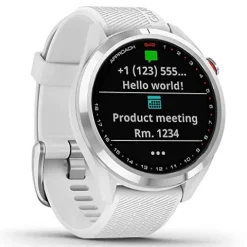 PlayBetter Garmin Approach S42 Golf GPS Watch Silver/White