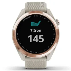 PlayBetter Garmin Approach S42 Womens Golf GPS Watch Rose Gold/Light Sand