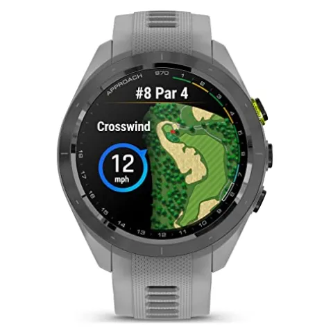 PlayBetter Garmin Approach S70 Golf GPS Watch Gray 42mm Powder Gray