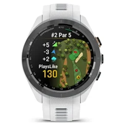 PlayBetter Garmin Approach S70 Golf GPS Watch Bundle White