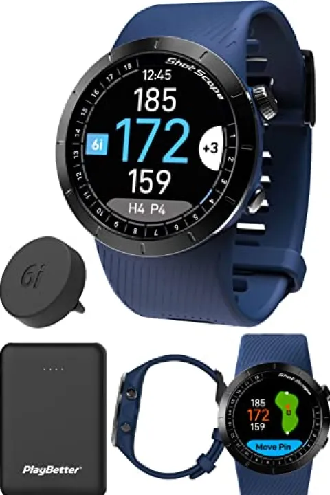 PlayBetter Shot Scope X5 Golf GPS Watch Midnight Blue