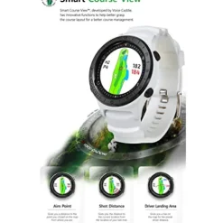 PlayBetter Voice Caddie Golf A2 Hybrid GPS Watch White