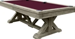 Playcraft Brazos River 8′ Slate Pool Table Weathered Gray