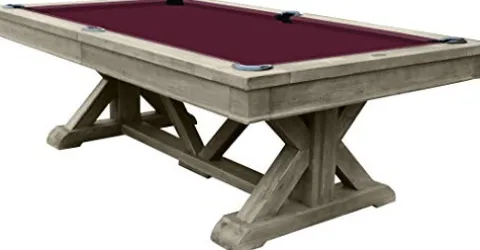 Playcraft Brazos River 8′ Slate Pool Table Weathered Gray