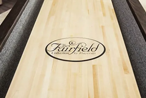 Playcraft Brazos River 14′ Weathered Black Pro-Style Shuffleboard Table Black