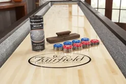 Playcraft Brazos River 14′ Weathered Black Pro-Style Shuffleboard Table Black