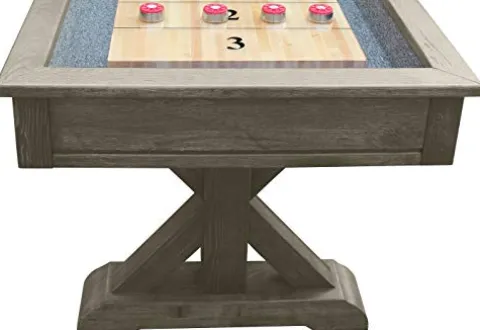 Playcraft Brazos River 12′ Weathered Gray Pro-Style Shuffleboard Table