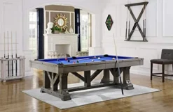 Playcraft Cross Creek 7′ Slate Pool Table Pewter