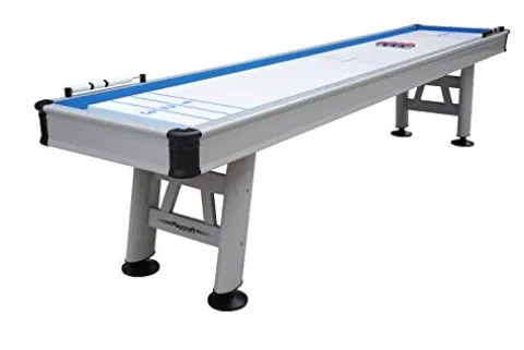 Playcraft Extera 12′ Outdoor Shuffleboard Table Silver