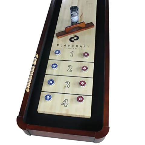 Playcraft Georgetown Cherry 14′ 2 Piece Construction Shuffleboard Table