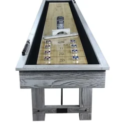 Playcraft Montauk 12′ Shuffleboard Table Whitewash