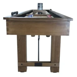 Playcraft Montauk Pecan 12′ Shuffleboard Table Whitewash