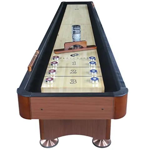 Playcraft Woodbridge 12′ Shuffleboard Table Cherry