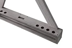 Playcraft X Style Hardwood 8 Cue Billiard Equipment Wall Rack Pewter