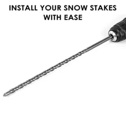 Polar Snow Products 2000 Pack 48 Inch Driveway Markers with 12″ Install Drill Bit Orange