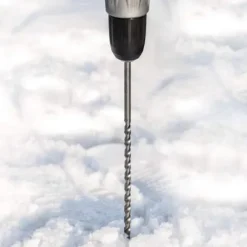 Polar Snow Products 1000 Snow Stakes Driveway Markers 4′ x 5/16″ with 12″ Installation Drill Bit Orange