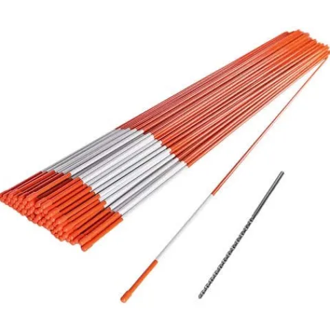 Polar Snow Products 2000 Snow Stakes Driveway Markers 4′ x 5/16″ Orange