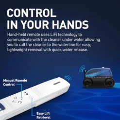 Polaris FREEDOM Plus Cordless Robotic Pool Cleaner Blue