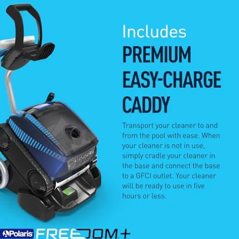 Polaris FREEDOM Plus Cordless Robotic Pool Cleaner Blue