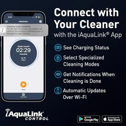 Polaris FREEDOM Plus Cordless Robotic Pool Cleaner Blue