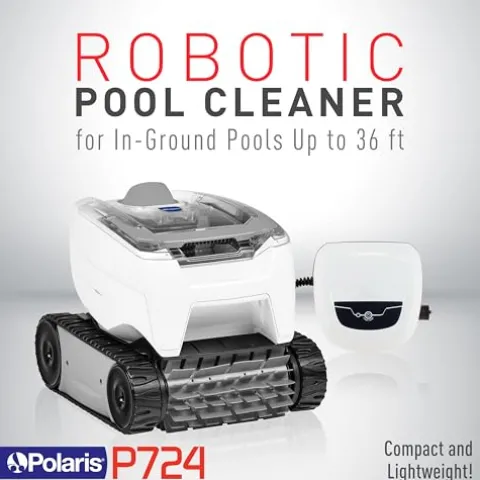 Polaris P724 Robotic Pool Cleaner White