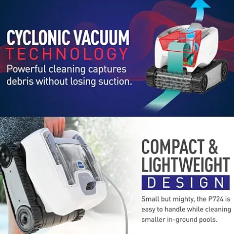 Polaris P724 Robotic Pool Cleaner White