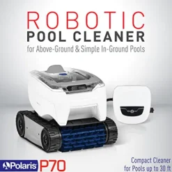 Polaris P70 Robotic Pool Cleaner Above Ground Pools White