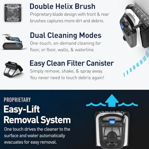 Polaris PCX 868 iQ Smart Robotic Pool Cleaner Black