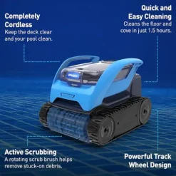 Polaris Pixel Compact Cordless Robotic Pool Cleaner Blue
