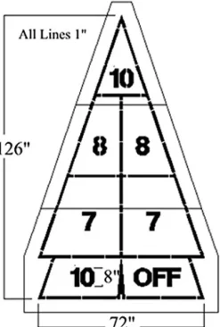 PolyTough NEWSTRIPE 10001729 Playground Stencil Shuffle Board 1/8