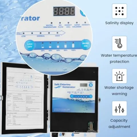 Pomeade Salt Chlorine Generator for Up to 15,000 Gallon Pools – Saltwater System with 2 Year Warranty