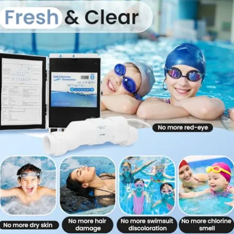 Pomeade Salt Chlorine Generator for Up to 15,000 Gallon Pools – Saltwater System with 2 Year Warranty