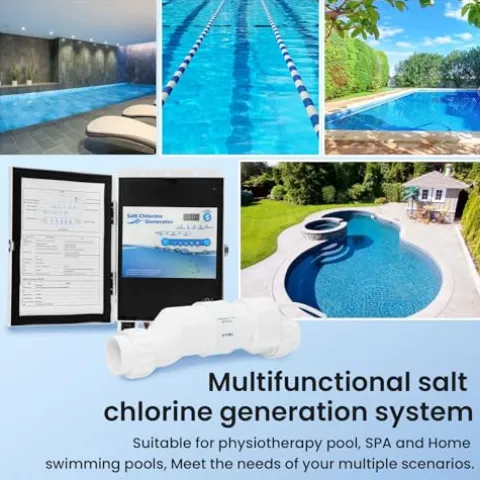 Pomeade Salt Chlorine Generator for Up to 15,000 Gallon Pools – Saltwater System with 2 Year Warranty