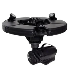 POND BOSS PRO Floating Fountain with Lights 1/2 HP 5000 GPH Pump Black