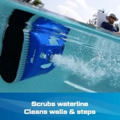 POOL BLASTER CX-300 Cordless Robotic Pool Cleaner Blue