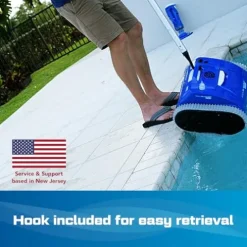 POOL BLASTER CX-300 Cordless Robotic Pool Cleaner Blue