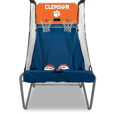 Pop-A-Shot Home Dual Shot with Clemson Tigers NCAA Graphics Orange