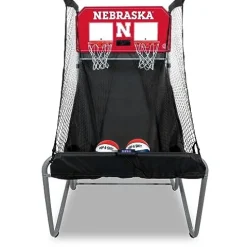 Pop-A-Shot Home Dual Shot with Nebraska Cornhuskers NCAA Graphics Red