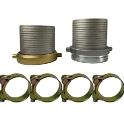 POWER PRODUCTS 6″ x 300′ Agricultural PVC Lay Flat Discharge Pump Hose Threaded Camlock Blue