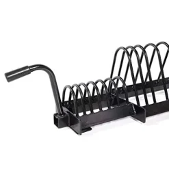 Power Systems Horizontal Plate Rack with Handle and Wheels Black