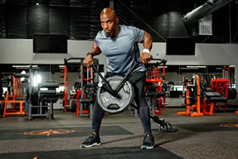 Power Systems Landmine Weight Training Station Olympic Size Bar Black