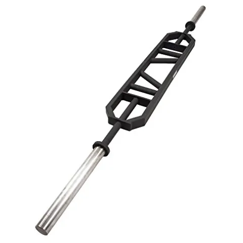 Power Systems Multi Grip Bar for Strength Training 84 Inches Black